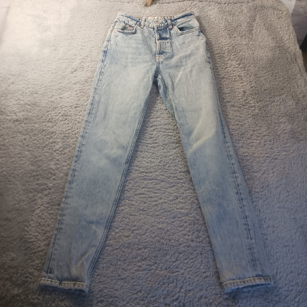 We the Free People Denim Skinny Jeans Womens 24 Acid Wash Distressed Grunge